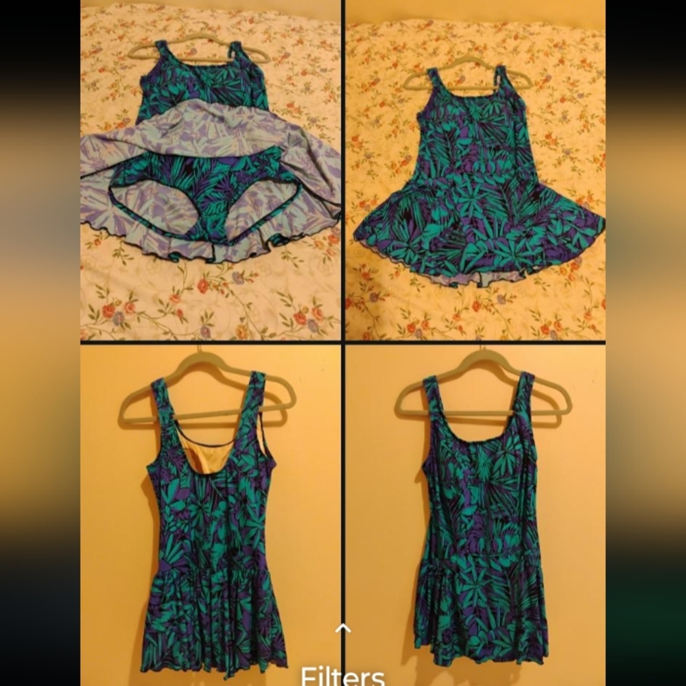 MAXINE OF HOLLYWOOD AZUL SWIMDRESS SIZE 16W - Picture 13 of 13